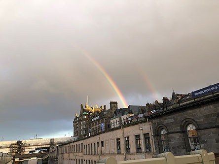 Double Rainbow in Edinburough Scotland